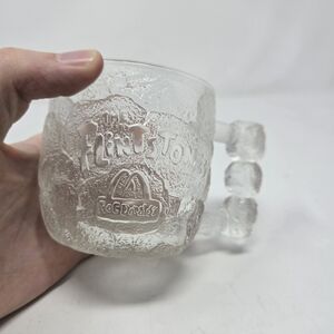 Vintage - 1993 McDonald's Flintstones Rocky Road Mug Cup Frosted Glass